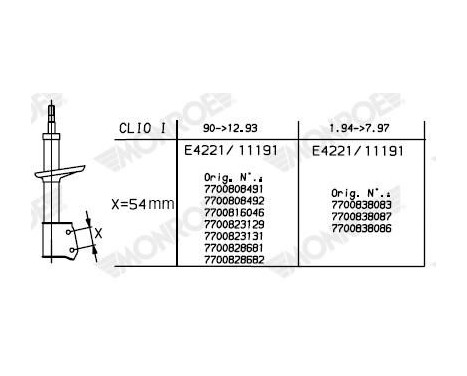 Shock Absorber MONROE ORIGINAL 11191, Image 7