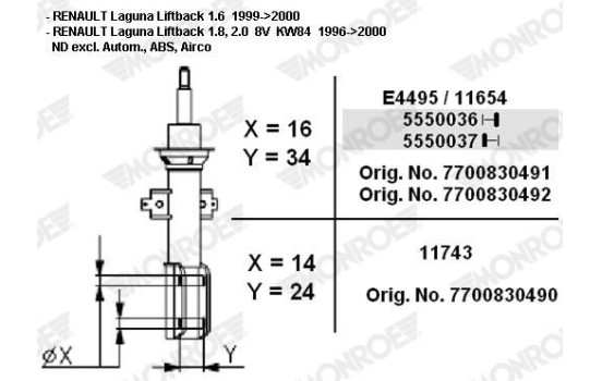 Shock Absorber MONROE ORIGINAL 11655, Image 2