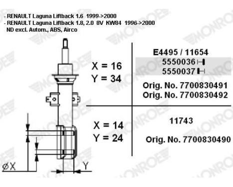 Shock Absorber MONROE ORIGINAL 11743, Image 3