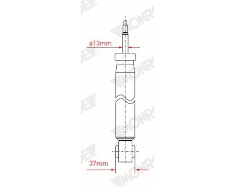 Shock Absorber MONROE ORIGINAL (Gas Technology) G1057, Image 7