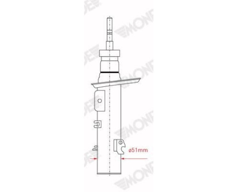 Shock Absorber MONROE ORIGINAL (Gas Technology) G8099, Image 5
