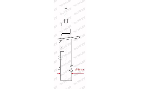 Shock Absorber MONROE ORIGINAL (Gas Technology) G8100, Image 5