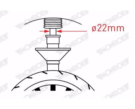 Shock Absorber MONROE ORIGINAL (Gas Technology) G8173, Image 7