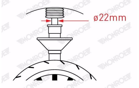 Shock Absorber MONROE ORIGINAL (Gas Technology) G8173, Image 2