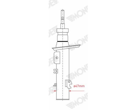 Shock Absorber MONROE ORIGINAL (Gas Technology) G8204, Image 4