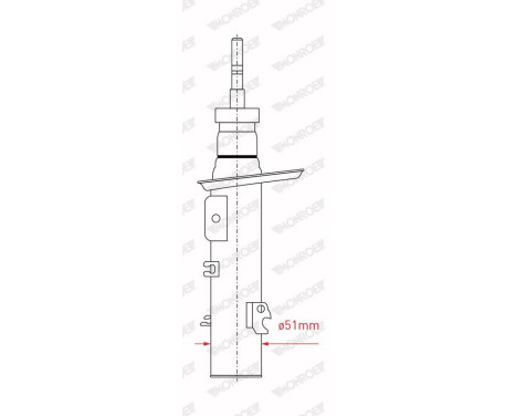 Shock Absorber MONROE ORIGINAL (Gas Technology) G8207, Image 2