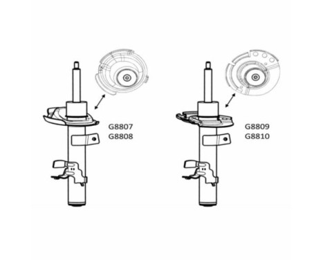 Shock Absorber MONROE ORIGINAL (Gas Technology) G8809