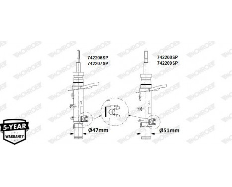 Shock Absorber OESpectrum 742208SP Monroe, Image 4