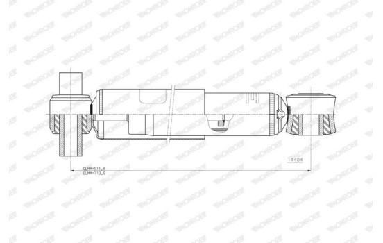 Shock absorber T1404 Monroe, Image 2