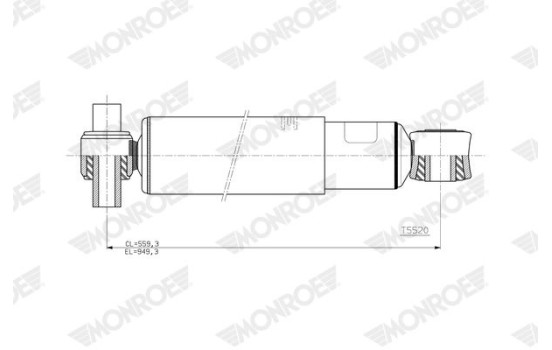 Shock absorber T5520 Monroe