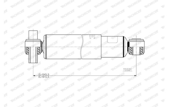 Shock absorber T5521 Monroe, Image 2