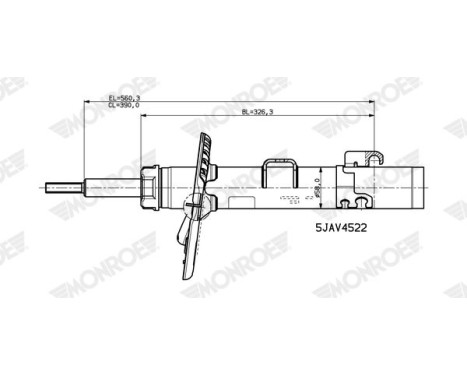 Shock absorber V4522 Monroe