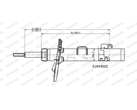 Shock absorber V4522 Monroe, Image 2
