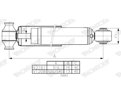 Shock Absorber VAN-MAGNUM V1208 Monroe, Image 2