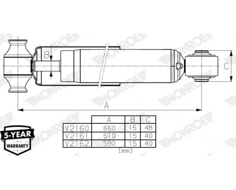 Shock Absorber VAN-MAGNUM V2160 Monroe, Image 2