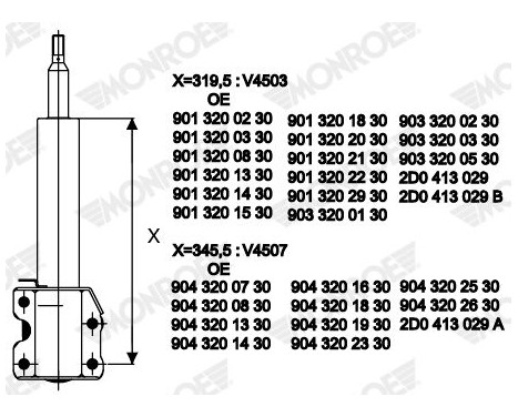 Shock Absorber VAN-MAGNUM V4507 Monroe, Image 3