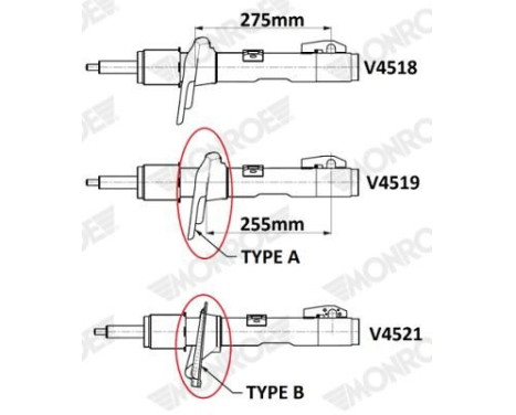 Shock Absorber VAN-MAGNUM V4519 Monroe, Image 2