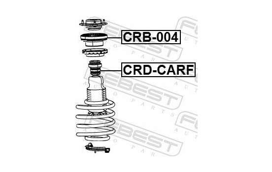 Anti-Friction Stabiliser, suspension strut support Mount, Image 2