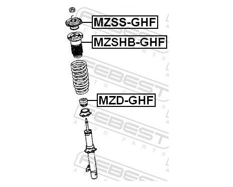 Mount, shock absorbers, Image 2