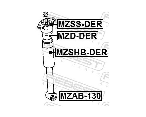 Mount, shock absorbers, Image 2