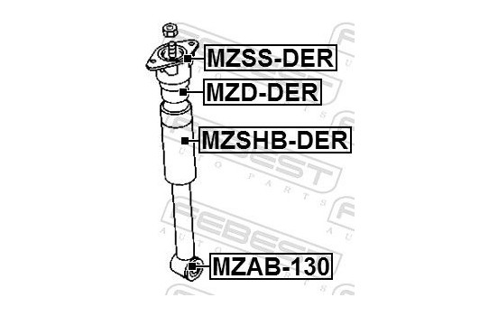 Mount, shock absorbers, Image 2