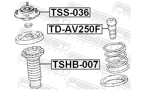 Mount, shock absorbers, Image 2
