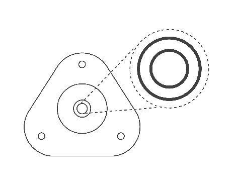 Repair Kit, suspension strut Suspension Mount Kit SM5639 Kayaba, Image 4