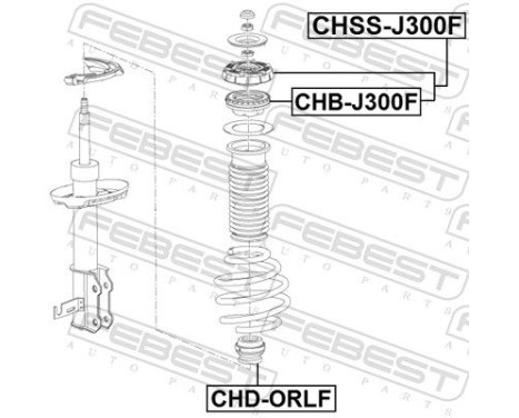 Rolling Bearing, suspension strut support mount, Image 2