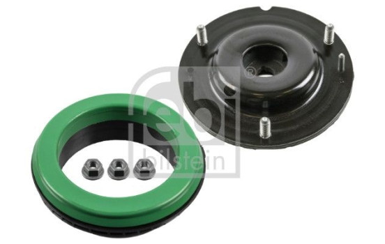 Suspension strut bearing set with ball bearing and mounting material 182138 FEBI