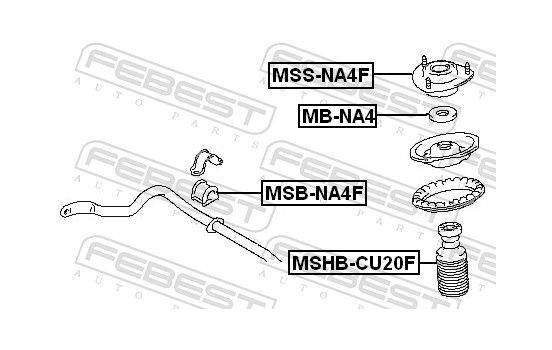 Anti-Friction Bearing, suspension strut support mounting