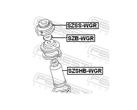 Anti-Friction Bearing, suspension strut support mounting, Image 2
