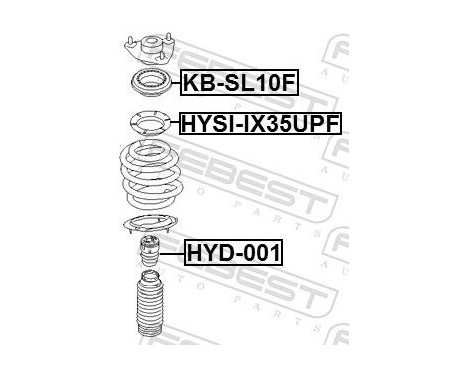Anti-Friction Bearing, suspension strut support mounting, Image 2