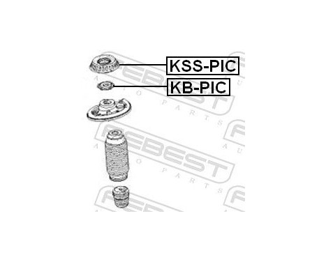 Anti-Friction Bearing, suspension strut support mounting