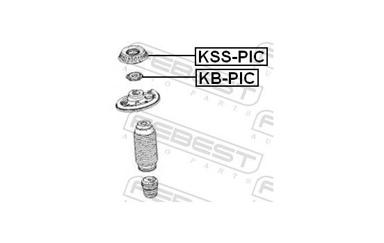 Anti-Friction Bearing, suspension strut support mounting