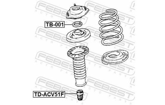Anti-Friction Bearing, suspension strut support mounting, Image 2