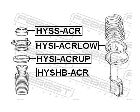 Mounting, shock absorbers