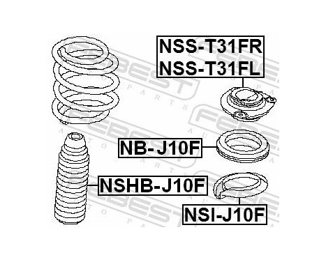 Mounting, shock absorbers