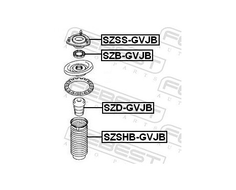 Mounting, shock absorbers