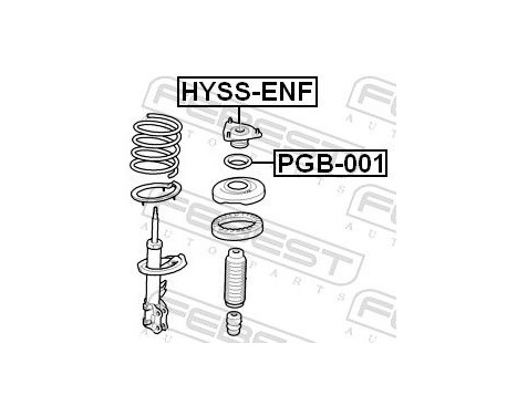 Mounting, shock absorbers, Image 2
