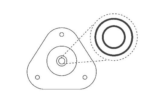 Repair Kit, suspension strut Suspension Mounting Kit SM5639 Kayaba, Image 4