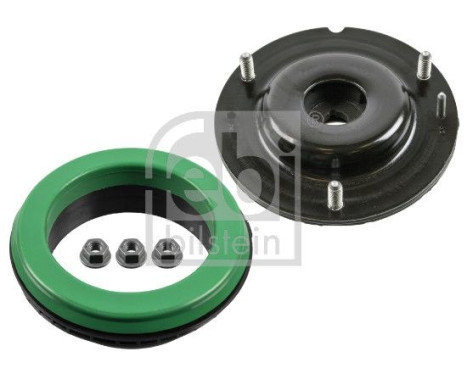 Suspension strut bearing set with ball bearing and mounting material 182138 FEBI