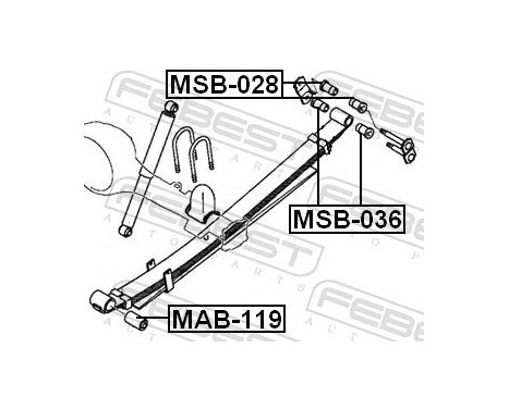 Bush, leaf spring