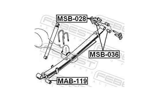 Bush, leaf spring, Image 2
