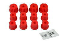 Mounting set, leaf spring