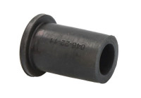 Spacer sleeve, leaf spring