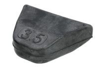 Spacer sleeve, leaf spring