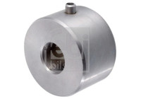 Spacer sleeve, leaf spring