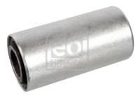 Spacer sleeve, leaf spring