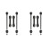 Anti-roll bar Set, 2 x 21750