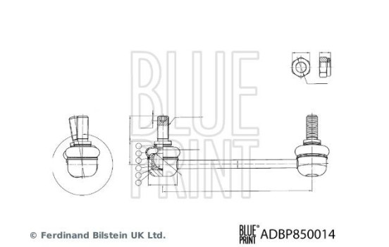 connecting rod ADBP850014 Blue Print